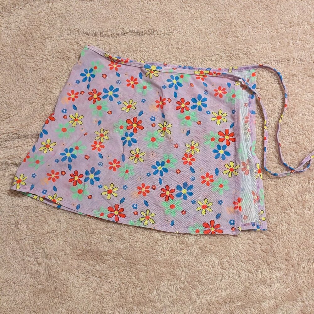 Dippin' Daisy's Floral Beach Wrap Skirt, Size M